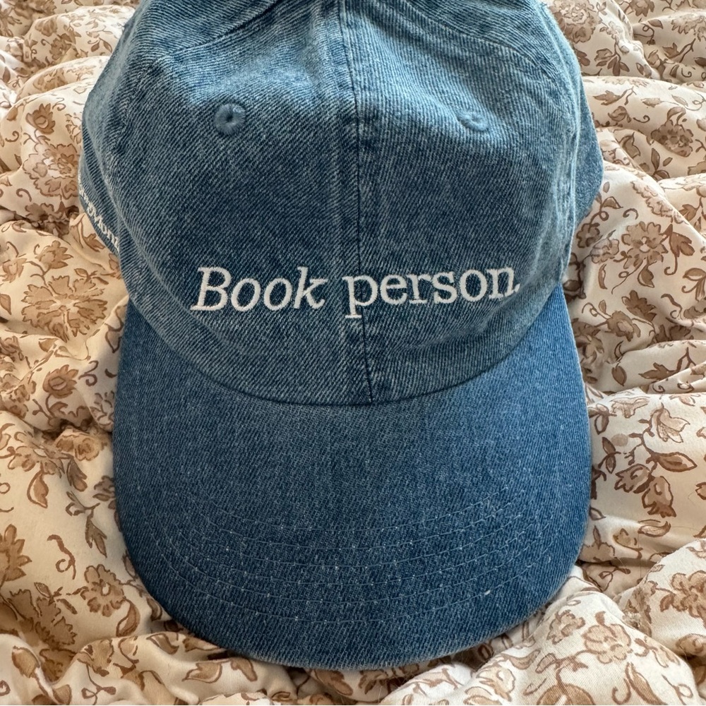 Blue Denim 'Book Person' Cap